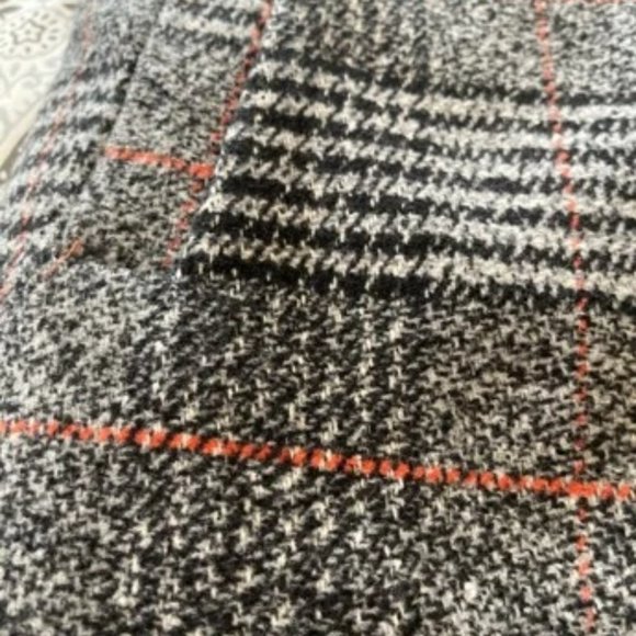 Plaid double breasted trench pea coat preppy tweed - Picture 9 of 11